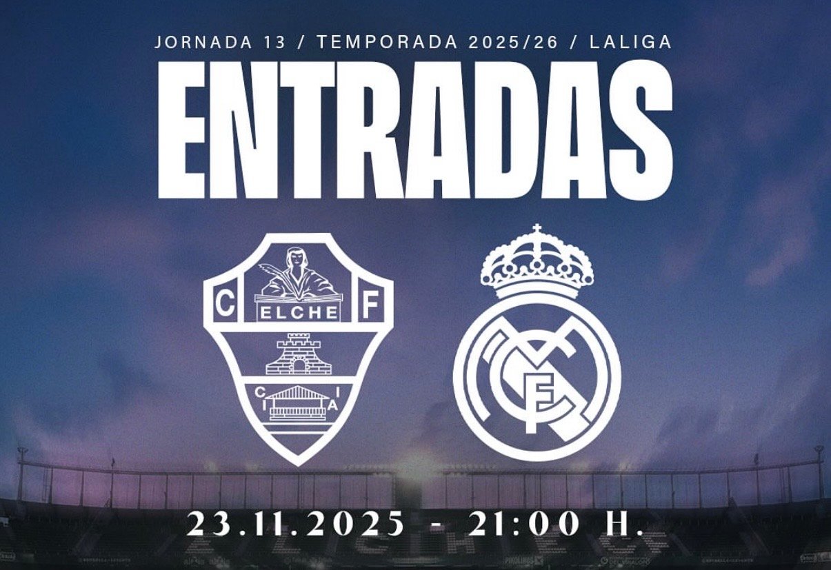 Estos son los precios de las entradas para el Elche - Real Madrid